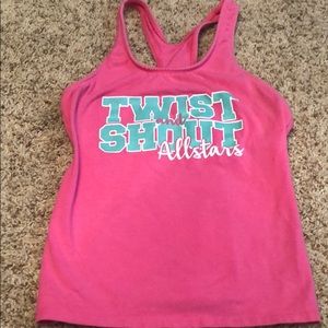 Pink Twist & Shout practice tank top adult medium